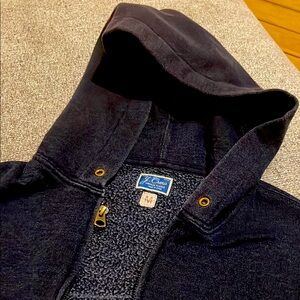 J.crew vintage fleece hoodie sweatshirt size medium